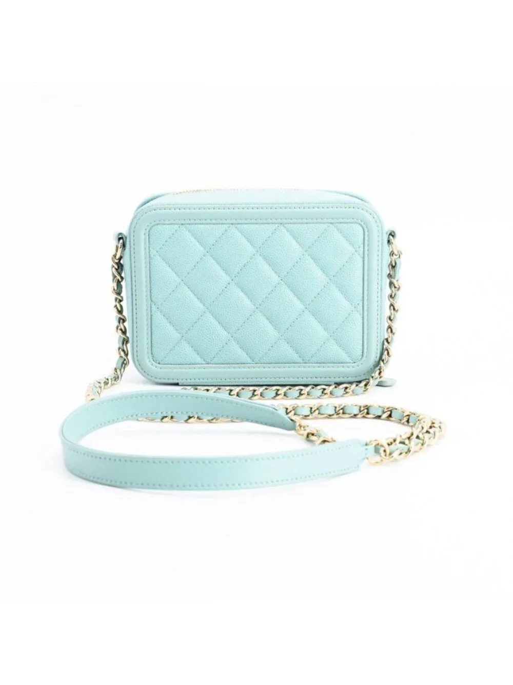 Chanel Shoulder Bag CC Filigree Mini Vanity